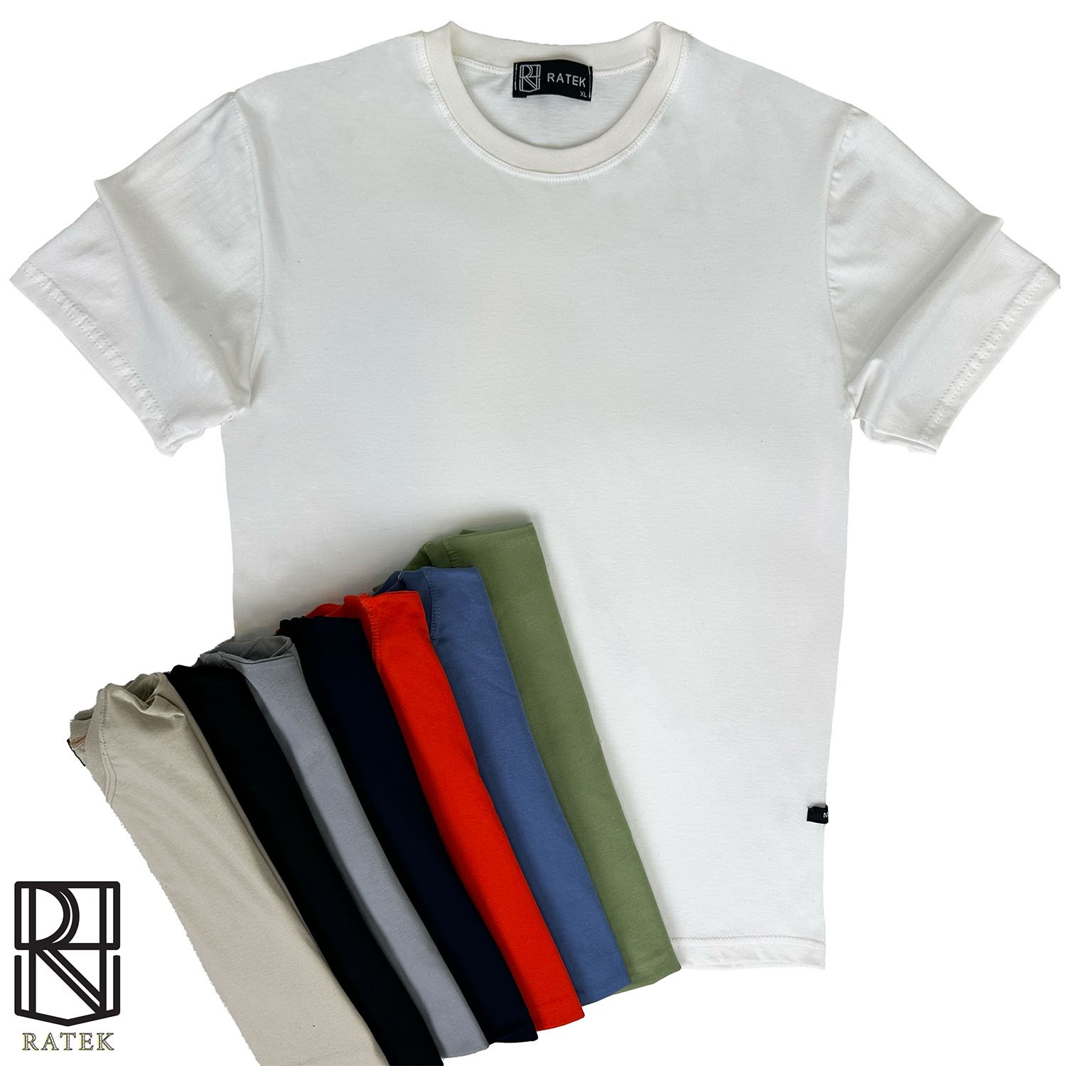 تیشرت مردانه ساده سفید