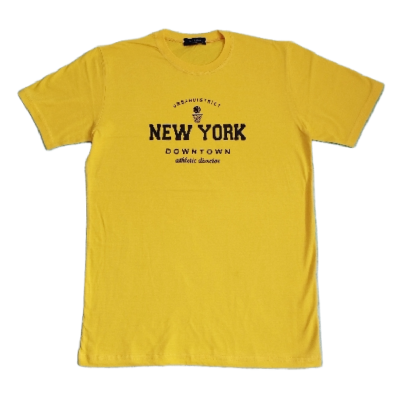 خرید تیشرت مردانه طرح نیویورک (new york) زرد | بوتیکالا